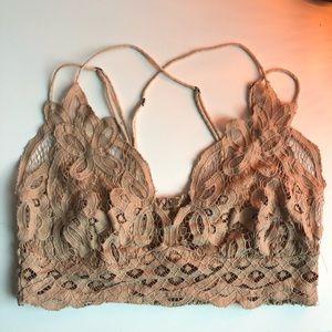 Free People Adella Bralette Nude M